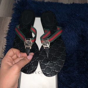Gucci sandals these run small usually wear size 10